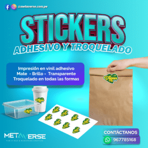 Stickers adhesivo y troquelado
