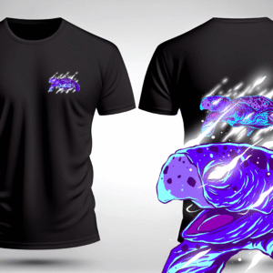 Diseño artístico de estampado de tortuga para poleras personalizadas